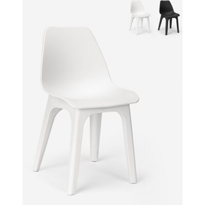 Silla moderna exterior en polipropileno blanco Eolo Progarden - Silla Silla moderna exterior en polipropileno blanco Eolo Progarden - Silla