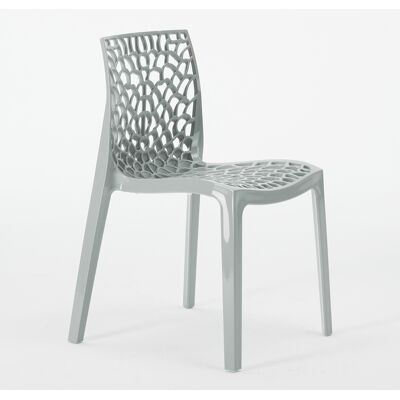 Silla Apilable Grand Soleil - Diseño Panal Moderno - Interior/Exterior Silla Apilable Grand Soleil - Diseño Panal Moderno - Interior/Exterior
