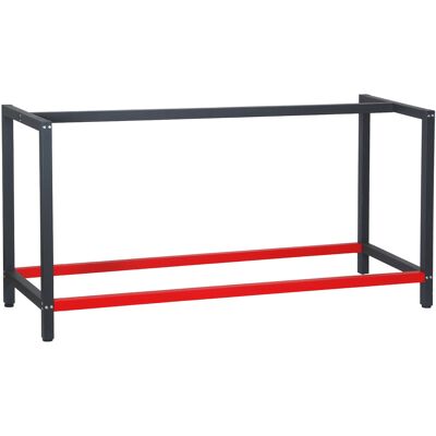 WILTEC Bastidor Para Banco De Trabajo 175x57x81cm Acero Antracita-rojo Armazón Mesa Taller Banco Taller WILTEC Bastidor Para Banco De Trabajo 175x57x81cm Acero Antracita-rojo Armazón Mesa Taller Banco Taller