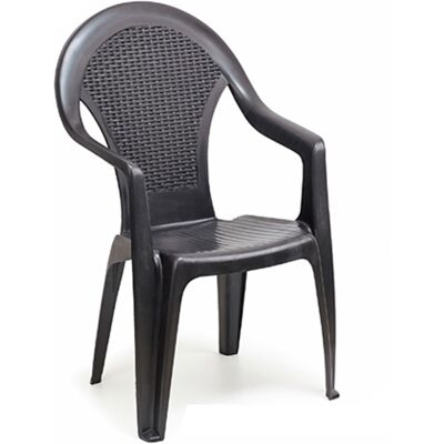 Sillon Resina Giglio Antracita , Sillón Resina Giglio Antracita. -sillón Apilable Efecto Ratán. -dimensiones Producto: 58 X 56 X 94 Cm. -peso Producto: 3,25 Kg. -ideal Pa - Progarden Sillon Resina Giglio Antracita , Sillón Resina Giglio Antracita. -sillón Apilable Efecto Ratán. -dimensiones Producto: 58 X 56 X 94 Cm. -peso Producto: 3,25 Kg. -ideal Pa - Progarden