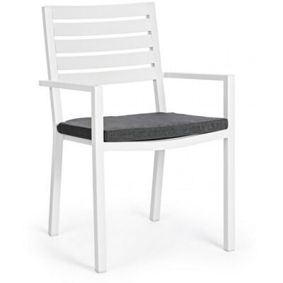 Silla Apilable Helina Blanca de Aluminio - Silla Silla Apilable Helina Blanca de Aluminio - Silla