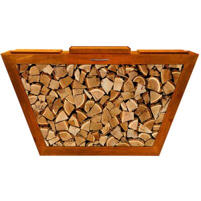 Home Deluxe - Mesa De Madera Y Acero Paulo Home Deluxe - Mesa De Madera Y Acero Paulo