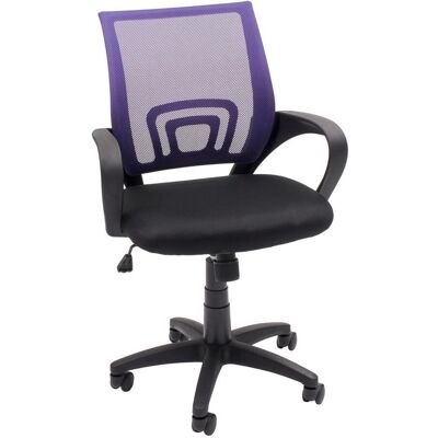 HOMELY Silla De Oficina, Estudio O Escritorio Practik, Con Brazos Y Base Giratoria, Tela 3d, De 58x55x87/97 Cm Purple 60 HOMELY Silla De Oficina, Estudio O Escritorio Practik, Con Brazos Y Base Giratoria, Tela 3d, De 58x55x87/97 Cm Purple 60