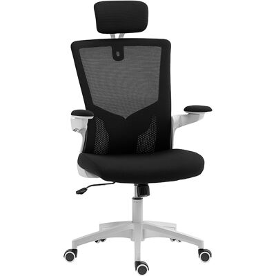 JHY DESIGN Silla De Oficina Ergonómica, Silla De Escritorio, Reposabrazos Ajustables, Soporte Lumbar, Reposacabezas, 60x63x120cm, Negra JHY DESIGN Silla De Oficina Ergonómica, Silla De Escritorio, Reposabrazos Ajustables, Soporte Lumbar, Reposacabezas, 60x63x120cm, Negra