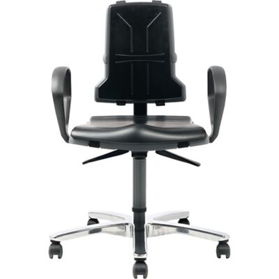 BIMOS Silla Giratoria De Trabajo Sintec 160 Glider + Rl.integral Espuma Negro 450-600 / 490-640mm BIMOS Silla Giratoria De Trabajo Sintec 160 Glider + Rl.integral Espuma Negro 450-600 / 490-640mm