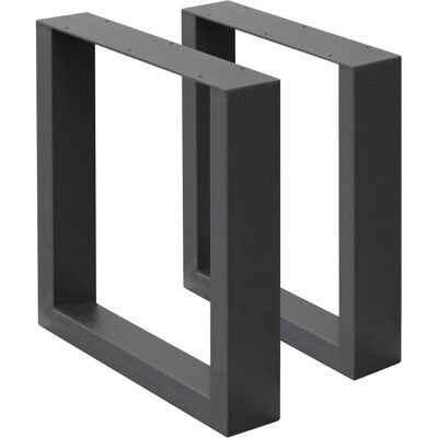 Ecd Germany - Set De 2x Patas De Mesa O Banco Industriales Antracita Pies Modernos Estables Para Escritorio/banqueta 30x43 Cm Marco Con Protección De Suelo Soportes De Acero Para Cocina Oficina Comedor Ecd Germany - Set De 2x Patas De Mesa O Banco Industriales Antracita Pies Modernos Estables Para Escritorio/banqueta 30x43 Cm Marco Con Protección De Suelo Soportes De Acero Para Cocina Oficina Comedor