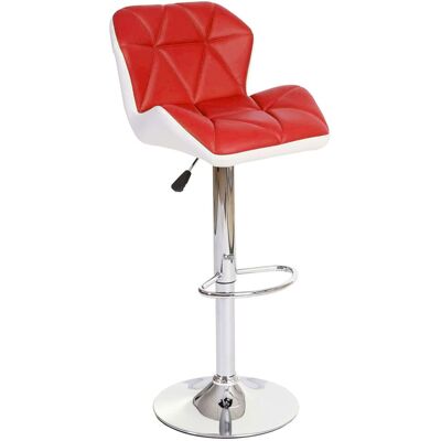 DÉCOSHOP26 Taburete De Bar Silla De Mostrador Altura Regulable Material Sintético Rojo Estructura De Acero Cromado 040001229 DÉCOSHOP26 Taburete De Bar Silla De Mostrador Altura Regulable Material Sintético Rojo Estructura De Acero Cromado 040001229