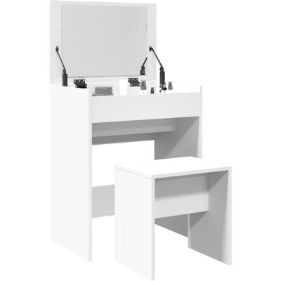 Vidaxl Tocador Con Taburete Blanco 60x40x113,5 Cm Vidaxl Tocador Con Taburete Blanco 60x40x113,5 Cm