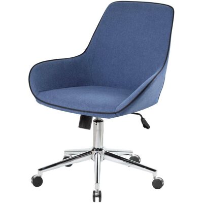 Serena - Silla De Oficina Darwin, Silla Operativa Con Ruedas, Asiento De Oficina Ergonómico, Cm 66x59h98, Azul Serena - Silla De Oficina Darwin, Silla Operativa Con Ruedas, Asiento De Oficina Ergonómico, Cm 66x59h98, Azul