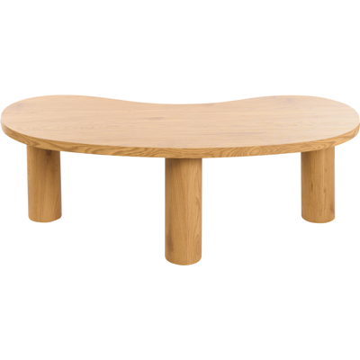 Beliani - Mesa De Centro Baja Mdf Madera Clara Retro Irregular Sala De Estar 38 X 112 Cm Auburn Beliani - Mesa De Centro Baja Mdf Madera Clara Retro Irregular Sala De Estar 38 X 112 Cm Auburn