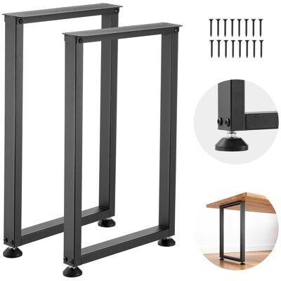 Vevor Patas De Mesa Cuadradas De Acero Al Carbono, Capacidad Máxima 1000 Kg, 740 X 450 Mm, Negro, Juego De 2 Patas Con Kit De Herrajes Para Muebles, Escritorio, Banco De Trabajo, Mesa De Bar Y Oficina Vevor Patas De Mesa Cuadradas De Acero Al Carbono, Capacidad Máxima 1000 Kg, 740 X 450 Mm, Negro, Juego De 2 Patas Con Kit De Herrajes Para Muebles, Escritorio, Banco De Trabajo, Mesa De Bar Y Oficina