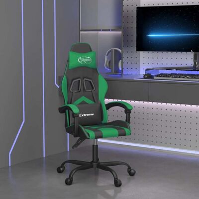 Silla Gaming vidaXL - Respaldo y altura ajustables - Giro 360° - Cuero sintético duradero Silla Gaming vidaXL - Respaldo y altura ajustables - Giro 360° - Cuero sintético duradero