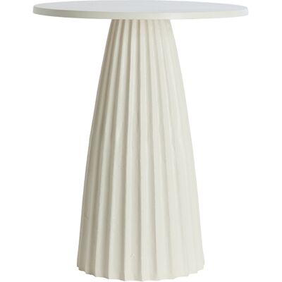 Mesa Auxiliar Blanca De Metal Elegante Light & Living Veglia Mesa Auxiliar Blanca De Metal Elegante Light & Living Veglia