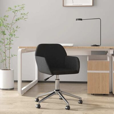 Silla de oficina giratoria negra VidaXL - Ajustable y moderna Silla de oficina giratoria negra VidaXL - Ajustable y moderna