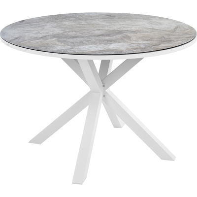 Mesa de jardín Beliani Maletto - Aluminio moderno 120cm Mesa de jardín Beliani Maletto - Aluminio moderno 120cm