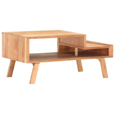 vidaXL Mesa de centro de madera maciza de acacia 100x50x45 cm vidaXL Mesa de centro de madera maciza de acacia 100x50x45 cm