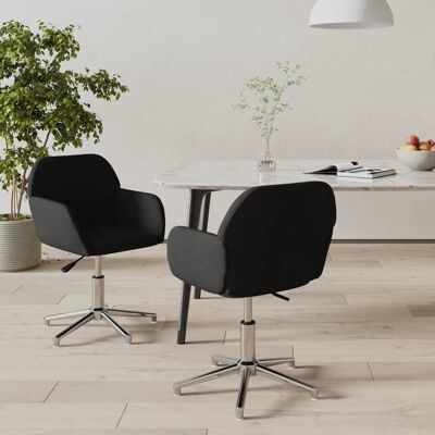 Sillas de comedor giratorias VIDAXL negras - Sillas de comedor Sillas de comedor giratorias VIDAXL negras - Sillas de comedor