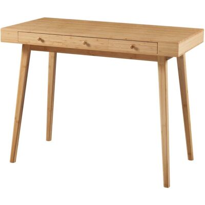 HELLOSHOP26 Escritorio Mesa De Trabajo Con 3 Cajones Bambú 100 X 50 X 75 Cm Natural 030009056 HELLOSHOP26 Escritorio Mesa De Trabajo Con 3 Cajones Bambú 100 X 50 X 75 Cm Natural 030009056