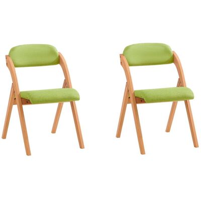 Lote De 2 Sillas Plegables De Madera Con Asiento Y Respaldo Tapizado Sillón Para Cocina, Oficina 47 X 60 X 77 Cm Verde Fst92-grx2 Sobuy Es Lote De 2 Sillas Plegables De Madera Con Asiento Y Respaldo Tapizado Sillón Para Cocina, Oficina 47 X 60 X 77 Cm Verde Fst92-grx2 Sobuy Es