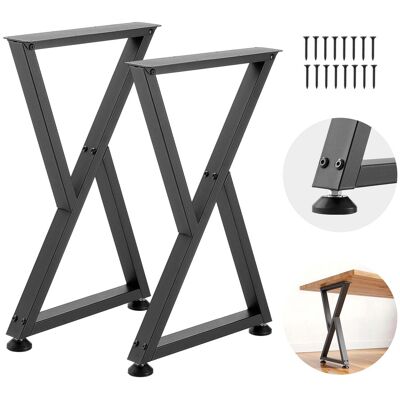 Vevor Patas De Mesa En Forma De Z De Acero Al Carbono, 740 X 472 Mm, Capacidad Máxima 1000 Kg, Juego De 2 Patas Con Kit De Herrajes Para Muebles, Escritorio, Banco De Trabajo, Mesa De Bar Y Oficina Vevor Patas De Mesa En Forma De Z De Acero Al Carbono, 740 X 472 Mm, Capacidad Máxima 1000 Kg, Juego De 2 Patas Con Kit De Herrajes Para Muebles, Escritorio, Banco De Trabajo, Mesa De Bar Y Oficina