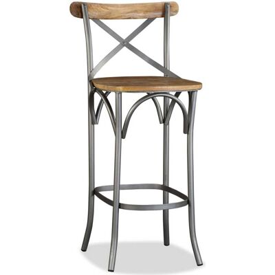 HELLOSHOP26 Taburete de madera de mango - Estilo industrial - 1202164 HELLOSHOP26 Taburete de madera de mango - Estilo industrial - 1202164
