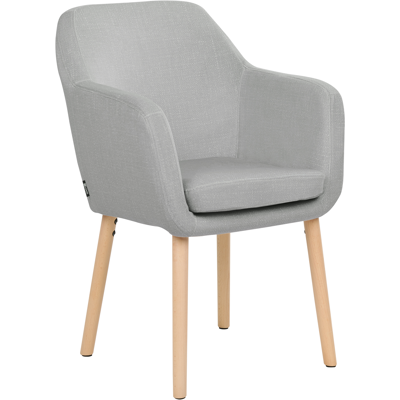Silla de comedor de terciopelo gris Yorkville de Beliani - Silla de comedor Silla de comedor de terciopelo gris Yorkville de Beliani - Silla de comedor