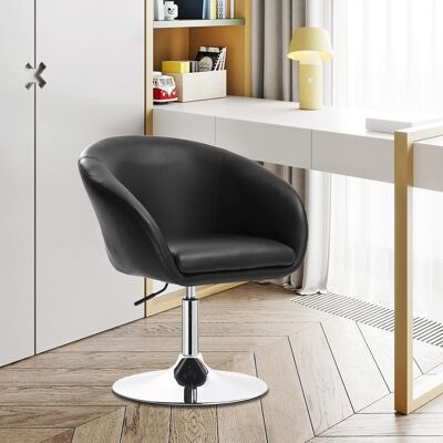 Woltu Taburete De Bar Giratorio Moderno, Negro Y Acolchado / Sillón De Cocina Woltu Taburete De Bar Giratorio Moderno, Negro Y Acolchado / Sillón De Cocina