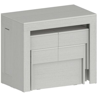 DMORA - Eric - Blanco - 66x25x45 cm - Conjunto de comedor DMORA - Eric - Blanco - 66x25x45 cm - Conjunto de comedor