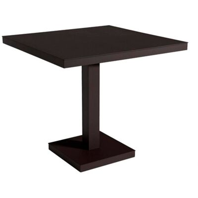 Mesa Cuadrada Pie Central 90x90 Barcino Resol Gris Negro Mesa Cuadrada Pie Central 90x90 Barcino Resol Gris Negro