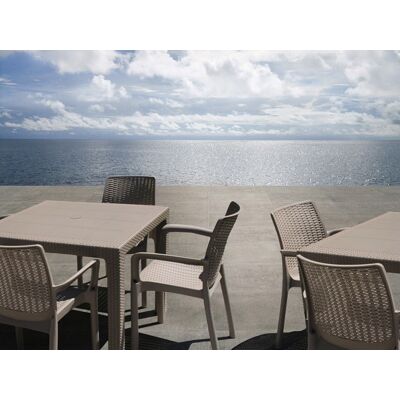 Garden Life - Mesa Ratan Taupe - 80x80x72 Garden Life - Mesa Ratan Taupe - 80x80x72