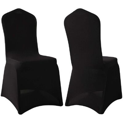Unho - Paquete 50 fundas para sillas - Negro - Fundas de silla Unho - Paquete 50 fundas para sillas - Negro - Fundas de silla