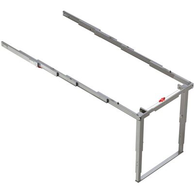 Emuca - Guías Para Mesa Extensible Party, Aluminio, Anodizado Inox Emuca - Guías Para Mesa Extensible Party, Aluminio, Anodizado Inox