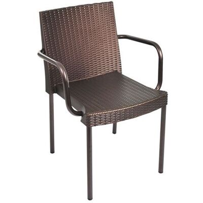 Sillon Aluminio Ratan Wengue 8308/8 Garden Life Sillon Aluminio Ratan Wengue 8308/8 Garden Life