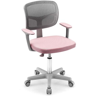HELLOSHOP26 Silla De Oficina Infantil Regulable 54 X 50 X 91,5 Cm Moderno Soporte Lumbar Giratorio Pp Rosa 200011127 HELLOSHOP26 Silla De Oficina Infantil Regulable 54 X 50 X 91,5 Cm Moderno Soporte Lumbar Giratorio Pp Rosa 200011127