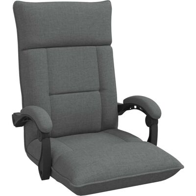 Sillón Ajustable Gris Oscuro Tela Vidaxl Sillón Ajustable Gris Oscuro Tela Vidaxl