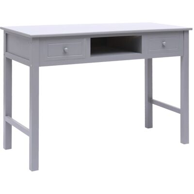 HELLOSHOP26 Escritorio Mesa De Trabajo Mueble De Ordenador Estudio 110 X 45 X 76 Cm Madera Gris 020023820 HELLOSHOP26 Escritorio Mesa De Trabajo Mueble De Ordenador Estudio 110 X 45 X 76 Cm Madera Gris 020023820