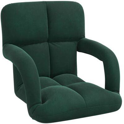 Sillón Ajustable Verde Oscuro Terciopelo Vidaxl Sillón Ajustable Verde Oscuro Terciopelo Vidaxl