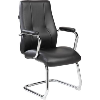 Serena - Silla De Oficina Townsville, Sillas De Sala De Espera Con Reposabrazos, Silla De Sala De Espera Ergonómica, Cm 61x58h101, Negro Serena - Silla De Oficina Townsville, Sillas De Sala De Espera Con Reposabrazos, Silla De Sala De Espera Ergonómica, Cm 61x58h101, Negro