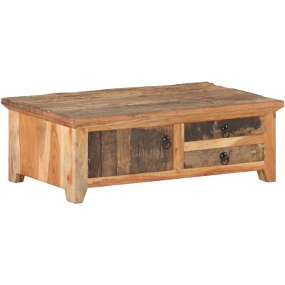 vidaXL Mesa de centro de madera maciza reciclada - 90x50x31 cm vidaXL Mesa de centro de madera maciza reciclada - 90x50x31 cm