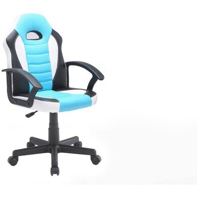 Serena - Silla Gaming Hervey, Sillón Gaming Para Niños, Silla De Escritorio, Cm 56x55h89/100, Blanco Serena - Silla Gaming Hervey, Sillón Gaming Para Niños, Silla De Escritorio, Cm 56x55h89/100, Blanco
