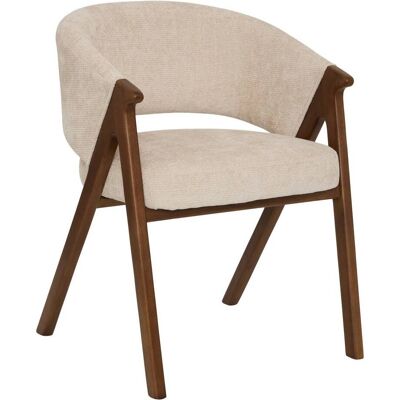 Silla De Mesa Amza, 79 Cm De Altura, Color Beige Nogal - Atmosphera Créateur D'Intérieur Silla De Mesa Amza, 79 Cm De Altura, Color Beige Nogal - Atmosphera Créateur D'Intérieur