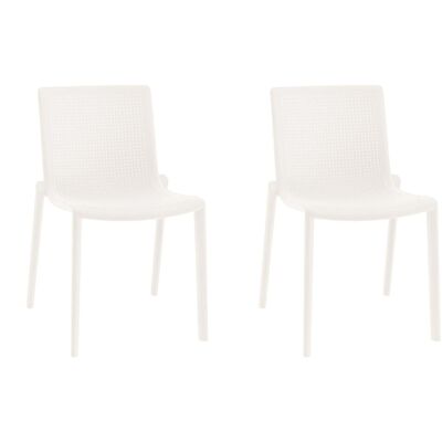 Sillas Beekat Resol Plástico Blanco (pack De 2) Sillas Beekat Resol Plástico Blanco (pack De 2)