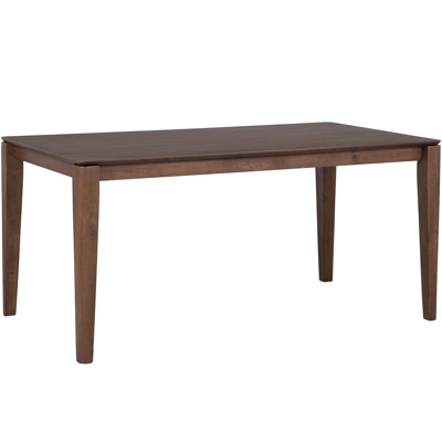 Beliani - Mesa De Comedor Retro Chapada En Mdf Madera De Nogal Oscuro 160 X 90 Cm Lottie Beliani - Mesa De Comedor Retro Chapada En Mdf Madera De Nogal Oscuro 160 X 90 Cm Lottie