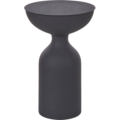 Beliani Mesita de Metal Negra - Mesa Lateral - Diseño Geométrico Moderno Beliani Mesita de Metal Negra - Mesa Lateral - Diseño Geométrico Moderno