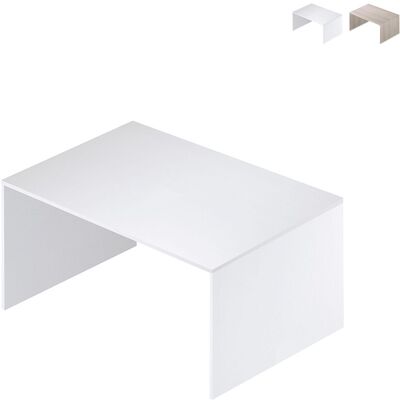 SARMOG Escritorio Pequeño En Madera Blanco Ceniza 120x73x H73 Cm SARMOG Escritorio Pequeño En Madera Blanco Ceniza 120x73x H73 Cm