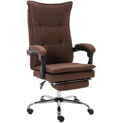 Silla De Oficina Tela Marrón Vidaxl Silla De Oficina Tela Marrón Vidaxl