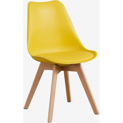 Silla De Comedor En Polipropileno Y Madera De Haya Nordic Sklum Silla De Comedor En Polipropileno Y Madera De Haya Nordic Sklum