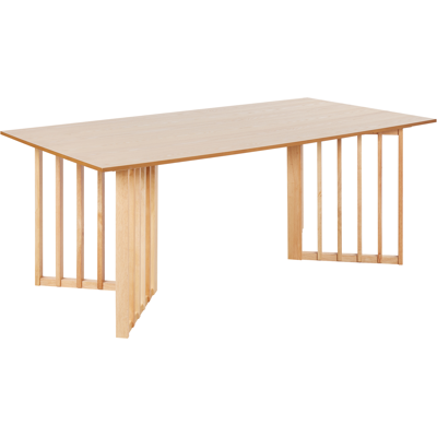 Beliani Beliani LEANDRA Mesa de Comedor Madera Clara - Mesa de Comedor Beliani Beliani LEANDRA Mesa de Comedor Madera Clara - Mesa de Comedor