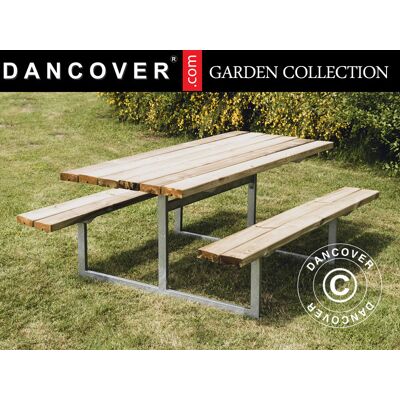 Mesa De Picnic, 1,4x1,75x0,75m, Madera - Dancover Mesa De Picnic, 1,4x1,75x0,75m, Madera - Dancover