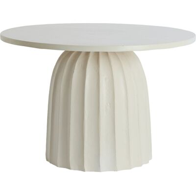Mesa Auxiliar Blanca De Metal Robusta Light & Living Veglia Mesa Auxiliar Blanca De Metal Robusta Light & Living Veglia